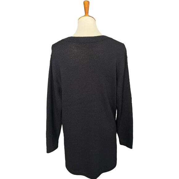 St. John Basics Knit Sleeve Sweater Workwear Lagenlook Oversized Size Small - Picture 6 of 8